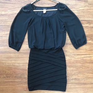 Black Blouson Dress